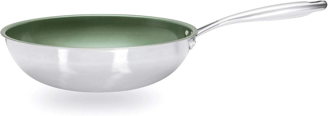 Just Vegan Wok, 28 cm, Grün