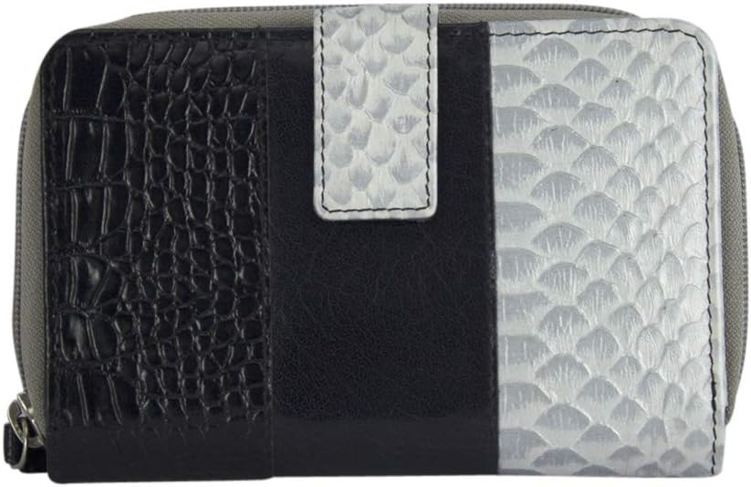 Sunsa Geldbörse. Damen Geldbeutel mit RFID Schutz. Leder Portemonnaie. Grosser Brieftasche mit viele