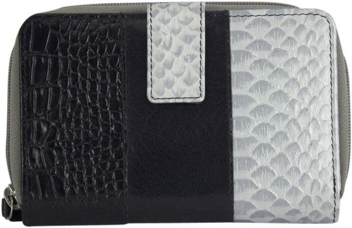 Sunsa Geldbörse. Damen Geldbeutel mit RFID Schutz. Leder Portemonnaie. Grosser Brieftasche mit viele