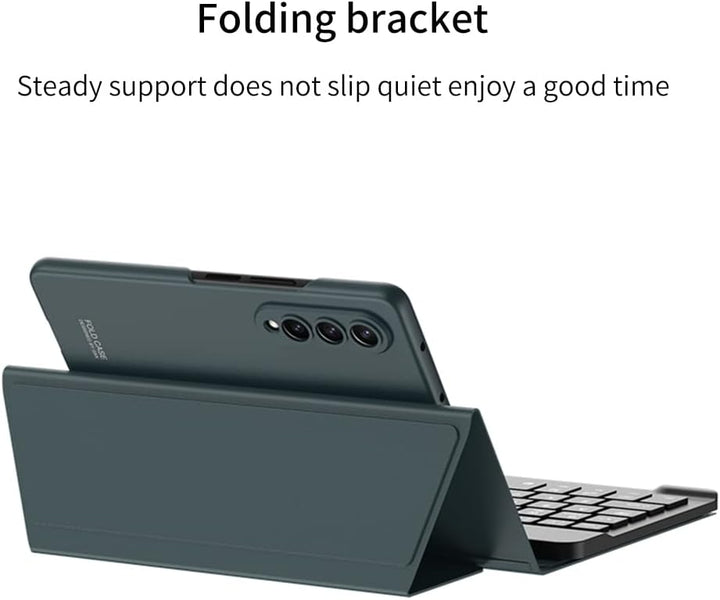 Custodia Magnetic Klapphüllen Ständer Folio Hülle,Keyboard,Pen Slot Kompatibel für Samsung Galaxy Z