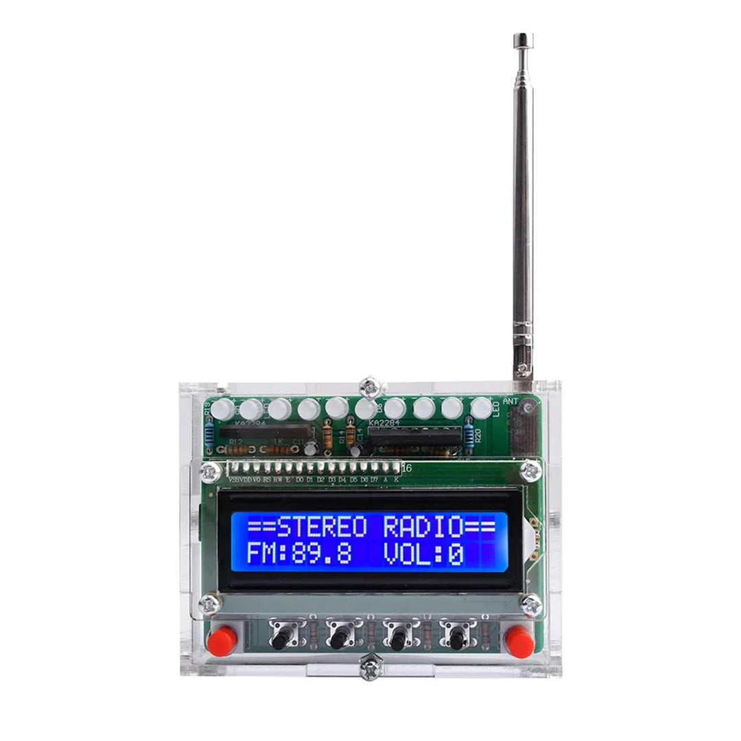 PZMYJB FM Radio Bausätze Löt Projekt-Kit mit LED blinkende Lichter, Einstellbare Elektronik DIY FM 8
