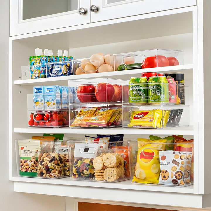 6er Pack Kühlschrank Organizer Aufbewahrung Boxen Set, Fridge Organizer Schublade Ordnungssystem Sta