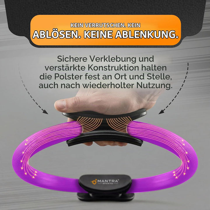 MANTRA SPORTS Pilates Ring Fit Fitness Ring Beckenbodentrainer für Frau &amp; Männer, Beckenboden Traini