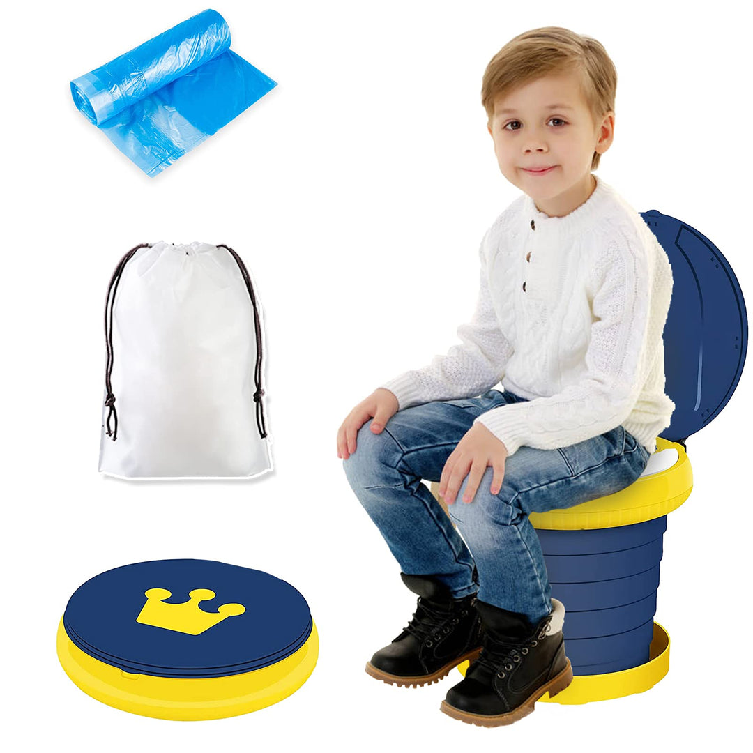 Toilettensitz kinder, klappbarer Toilettenstuhl für Babytraining Indoor Outdoor Travel Töpfchen mit