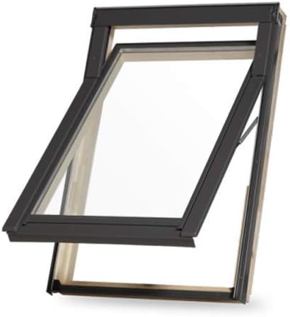 hochwertiges Holz Dachfenster Schwing mit Eindeckrahmen und Dauerlüftung 55x98 cm C4 C04 CK04 Abverk