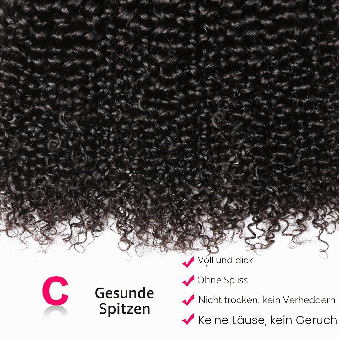 human hair Brasilian Kinky Curly Bundles 3 Bundles 80g/Bundle (Total 240g), 12x12x12 Inches, Natural