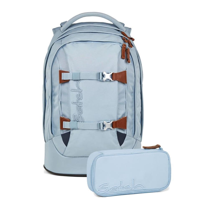 Satch pack Nordic Skandi Edition Schulrucksack Set 2tlg. inkl. Schlamperbox (Nordic Ice Blue), Nordi