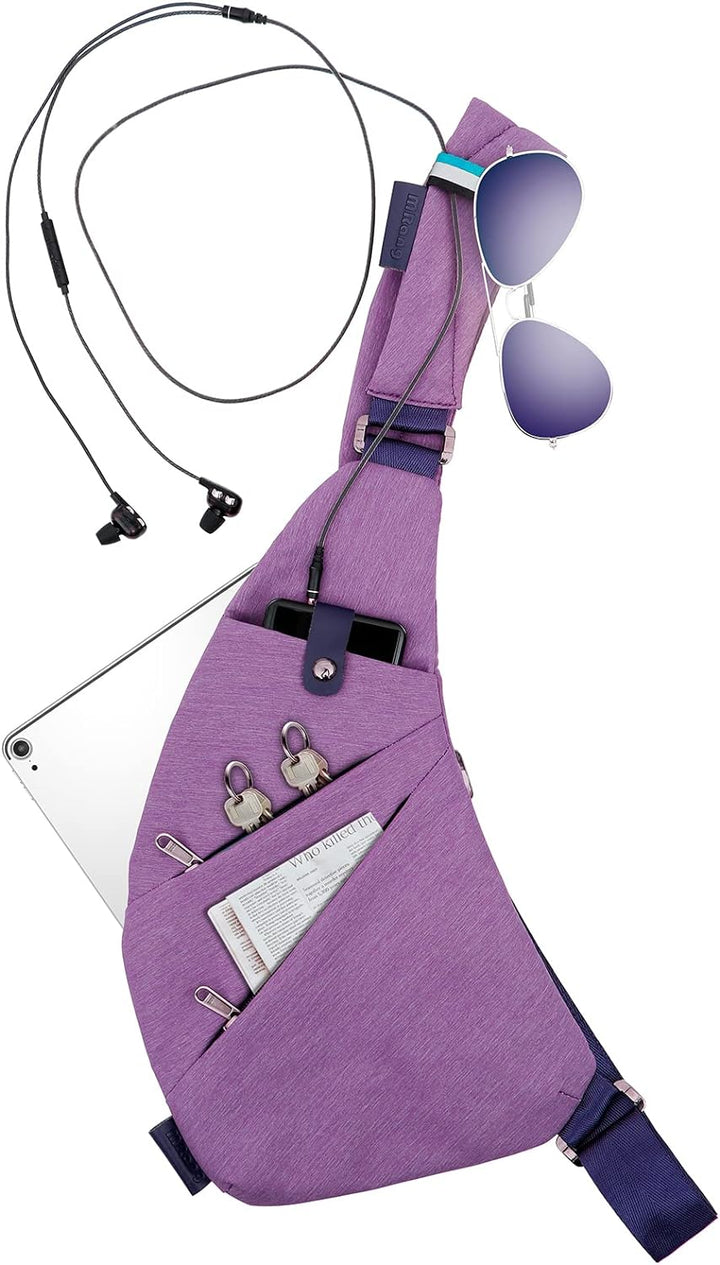 MRang Schultertaschen Herrentaschen Crossbody Tasche Chest Pouch Schultertasche für Outdoor-Sport Re