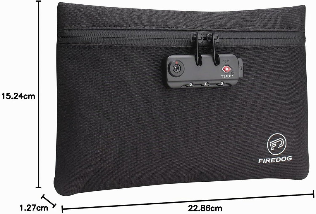 Firedog Geruchsdichte Tasche mit Schloss, 15,2 x 22,9 cm, geruchsdichte Tasche für Reiseaufbewahrung