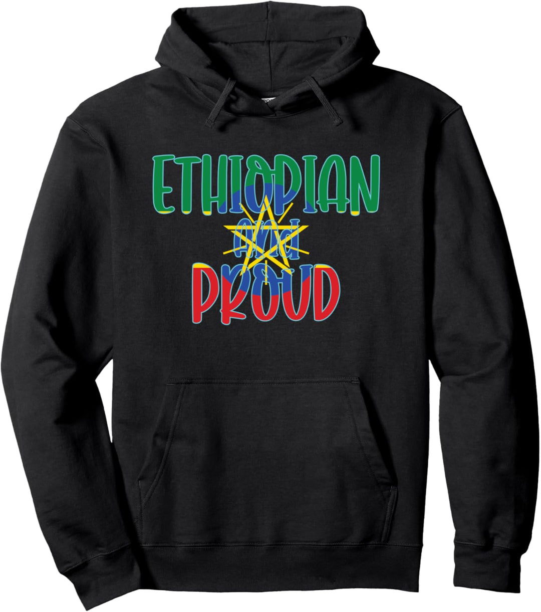 Äthiopisch und Stolz - Äthiopien Flagge Stolz Pullover Hoodie