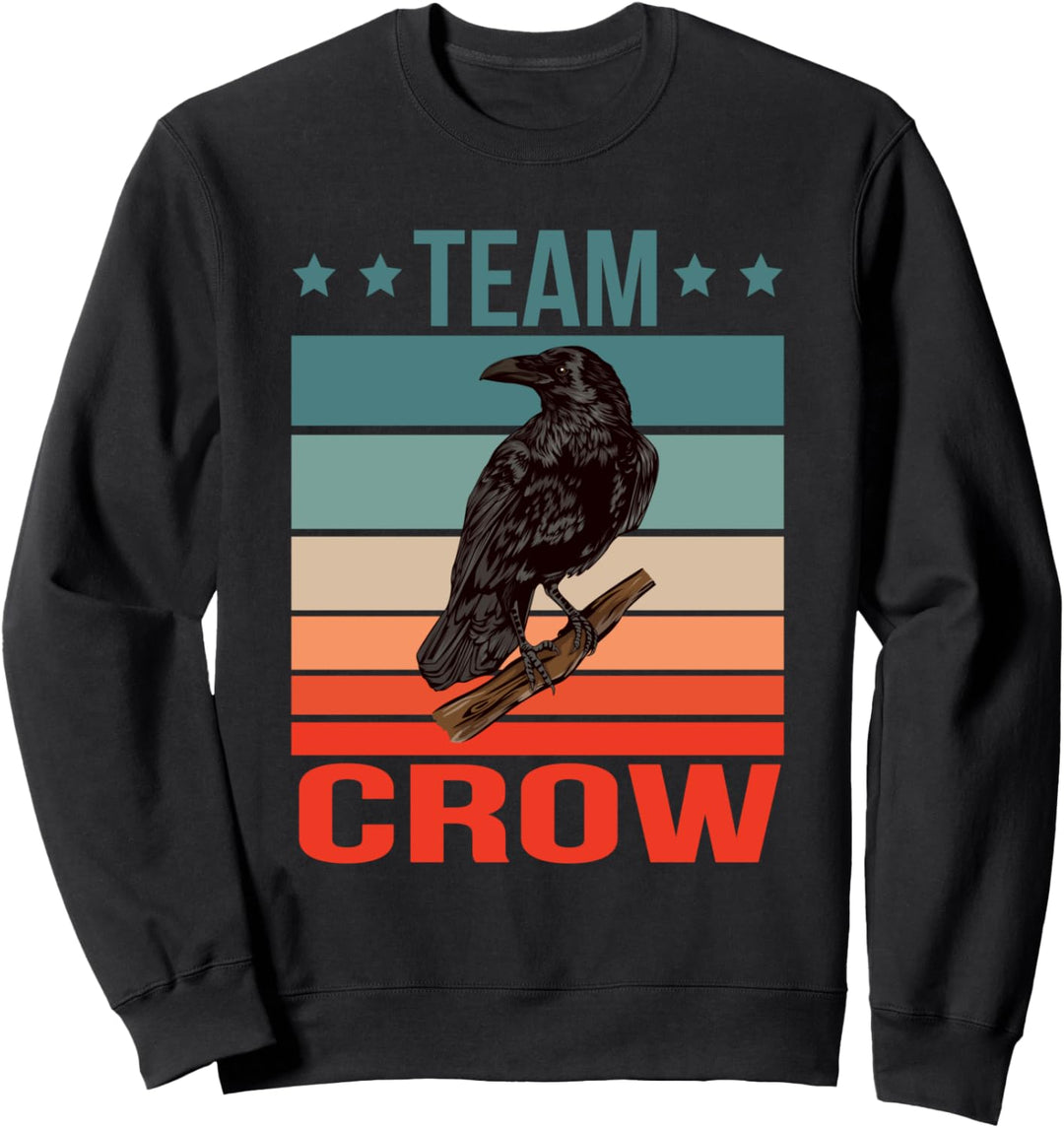 Team Krähe Ornithologe Vogelkunde Krähe Sweatshirt