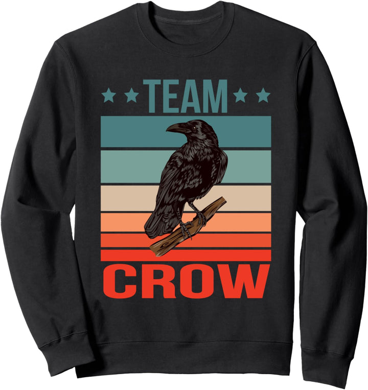 Team Krähe Ornithologe Vogelkunde Krähe Sweatshirt