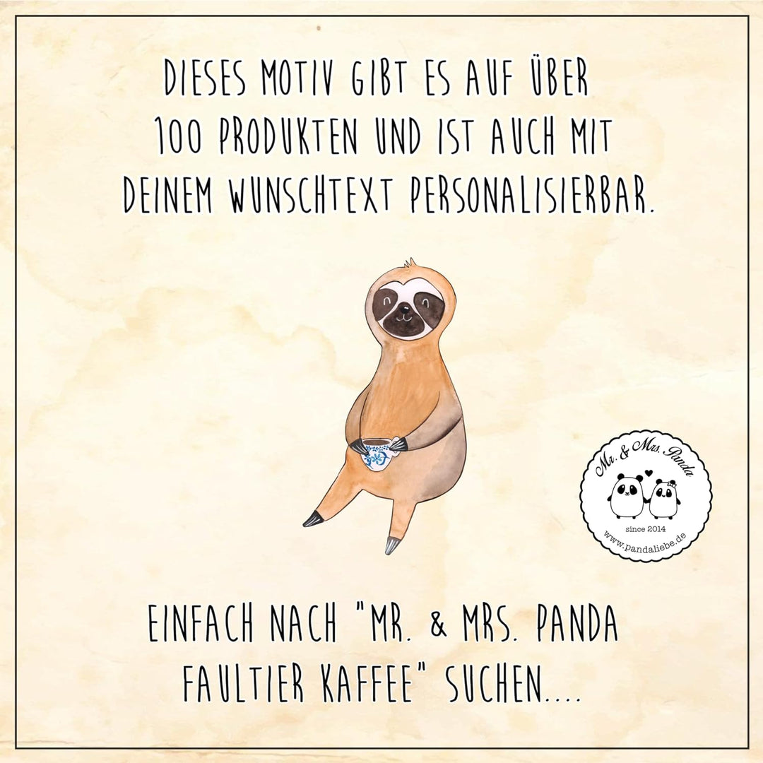 Mr. &amp; Mrs. Panda WC Sitz Faultier Kaffee - Geschenk, WC-Sitz, Lieblingstier, Faultier Deko, Toilette