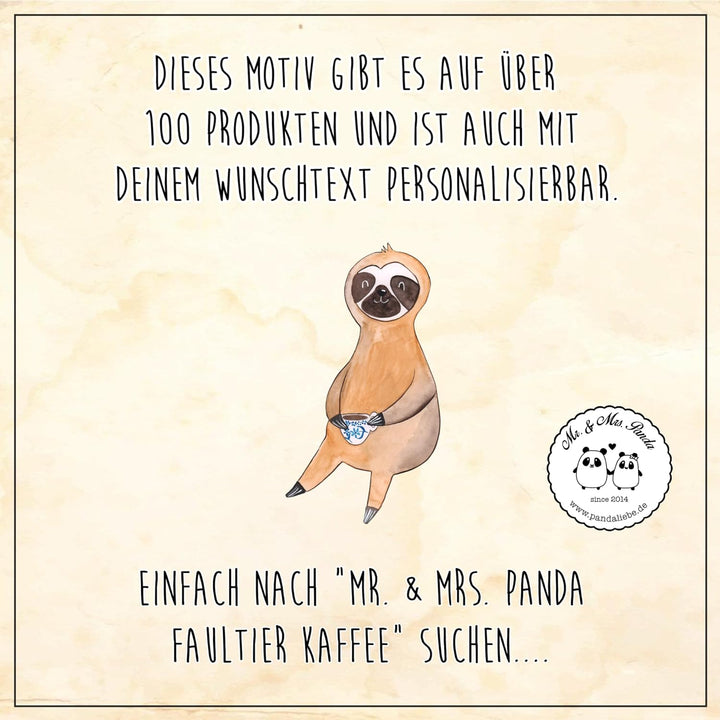 Mr. &amp; Mrs. Panda WC Sitz Faultier Kaffee - Geschenk, WC-Sitz, Lieblingstier, Faultier Deko, Toilette