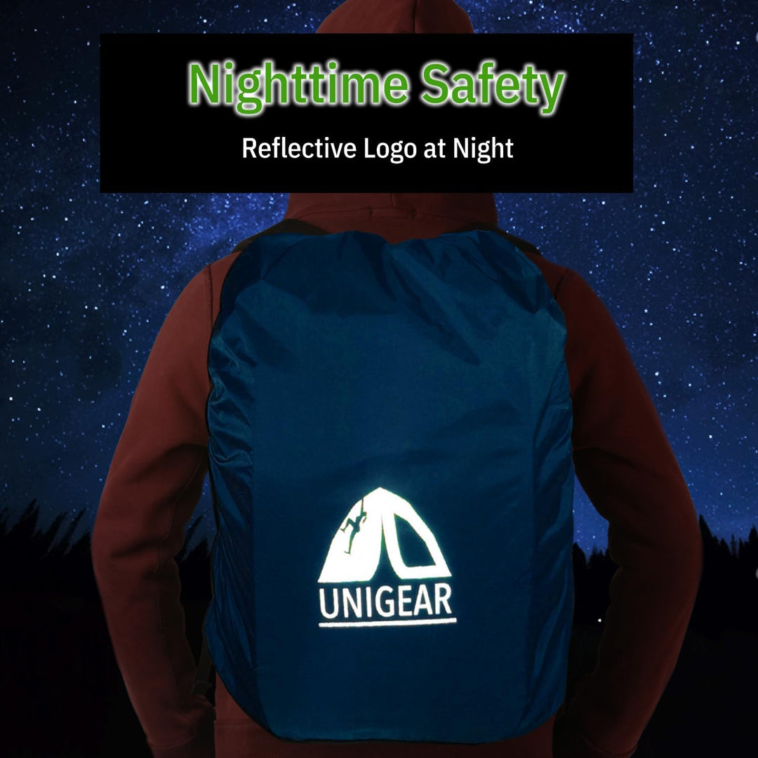 Unigear Regenschutz für Rucksäcke Schulranzen mit Reflektor, wasserdichte Regenhülle Rucksack Cover