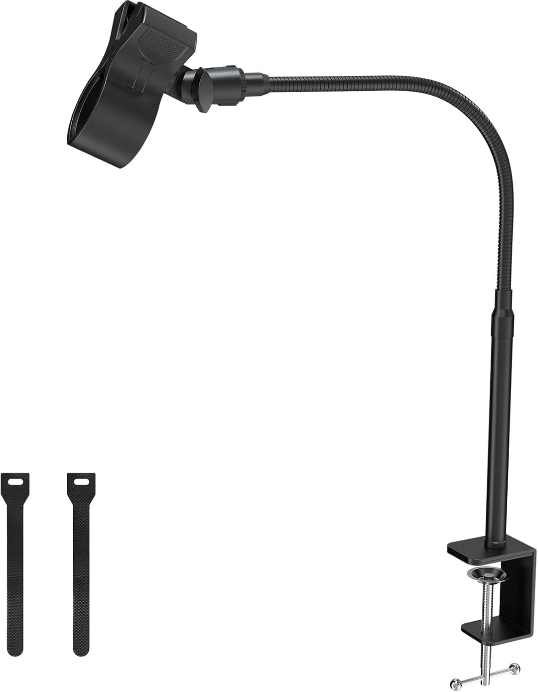 ZealSound Mikrofonarm Schwanenhals 19 Zoll, kompakter Mikrofon Ständer mit 3/8 auf 5/8 Zoll Adapter,