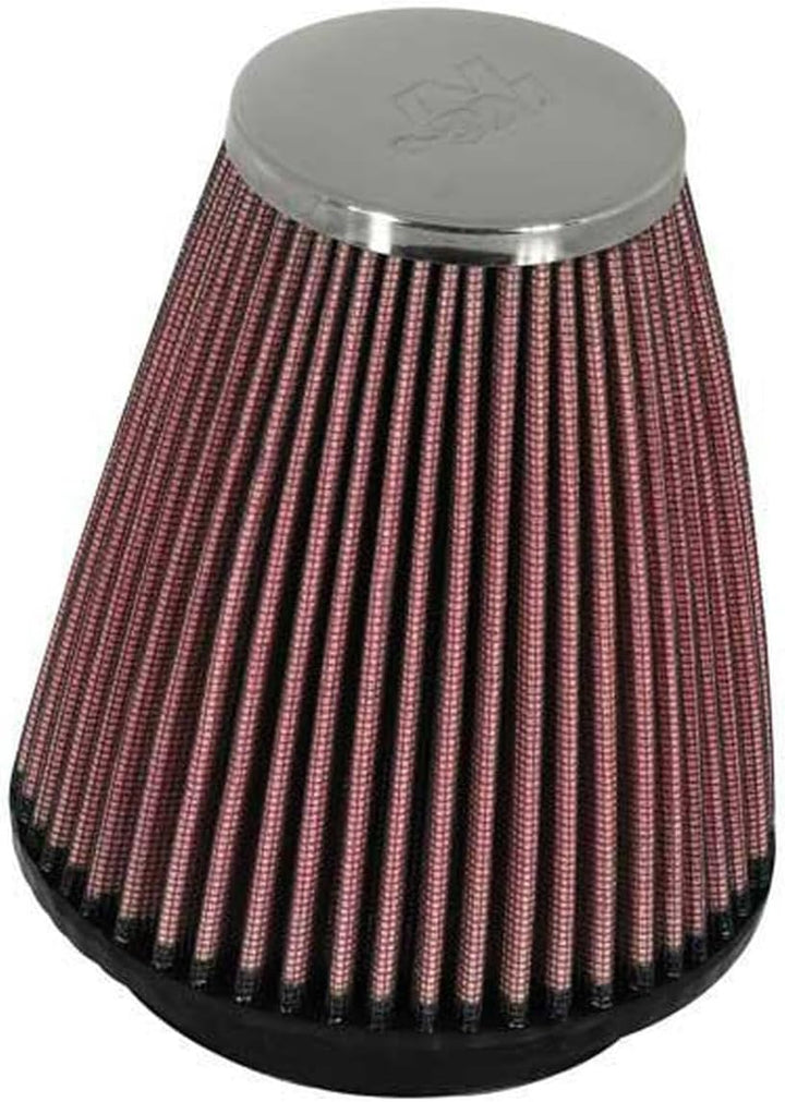 K&N RC-1250 KFZ und Motorrad Universal Chrom Filter, Rot
