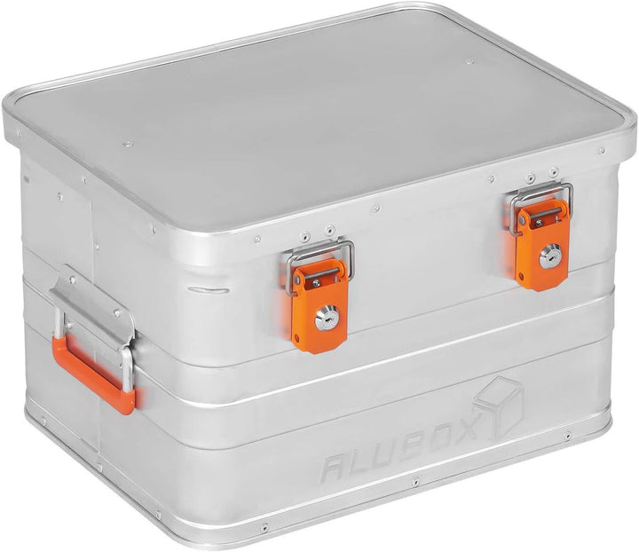 Alubox B29 - Aluminium Transportbox 29 Liter Alukiste mit Gummidichtung - Inhalt vor Staub und Sprit