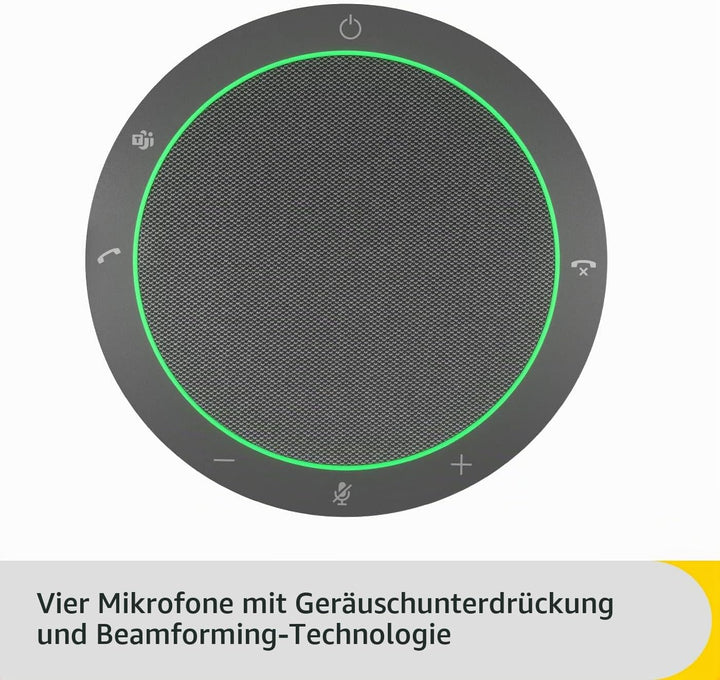Jabra Speak2 40 tragbare Freisprechlösung, 4 Mikrofone mit Geräuschunterdrückung, 50 mm Breitband-La
