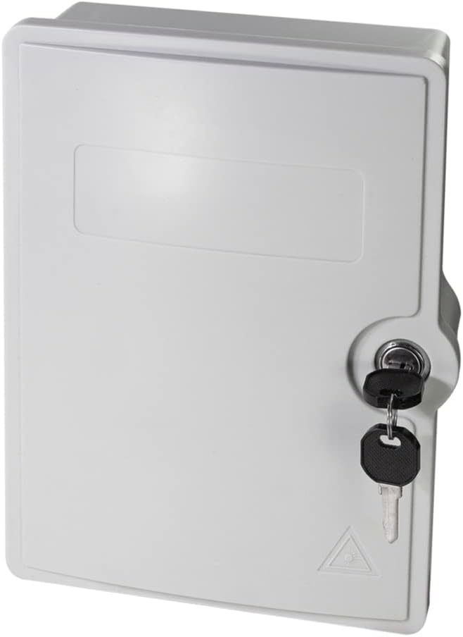 LogiLink FB124E - FTTH/FTTB-Anschlussleergehäuse, für max. 24 Fasern, 6X LC/QD o. SC/DX, Grau unbest