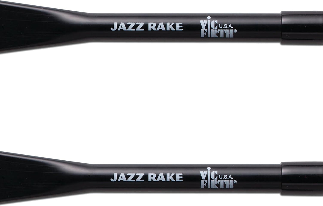 Vic Firth Jazz Rake – Retractable - Red Plastic Handle, Jazz Rake