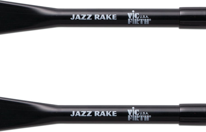 Vic Firth Jazz Rake – Retractable - Red Plastic Handle, Jazz Rake