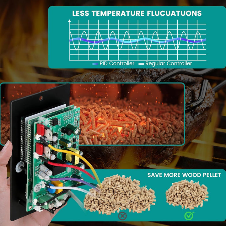 Universal WiFi PID Digital Thermostat für Traeger Control Panel Ersatz für Pit Boss Controller für A