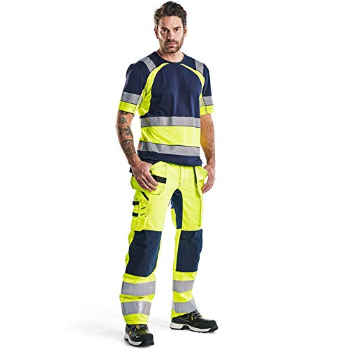 Blakläder 155218113389D120 Warn-Bundhose Grösse mit Stretch in gelb/marineblau, D120 D120 Yellow / N