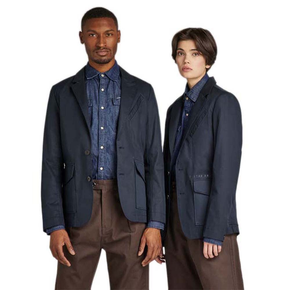 G-Star RAW Herren Unisex Worker Blazer Blazers S Blau (Salute D21988-d194-c742), S Blau (Salute D219