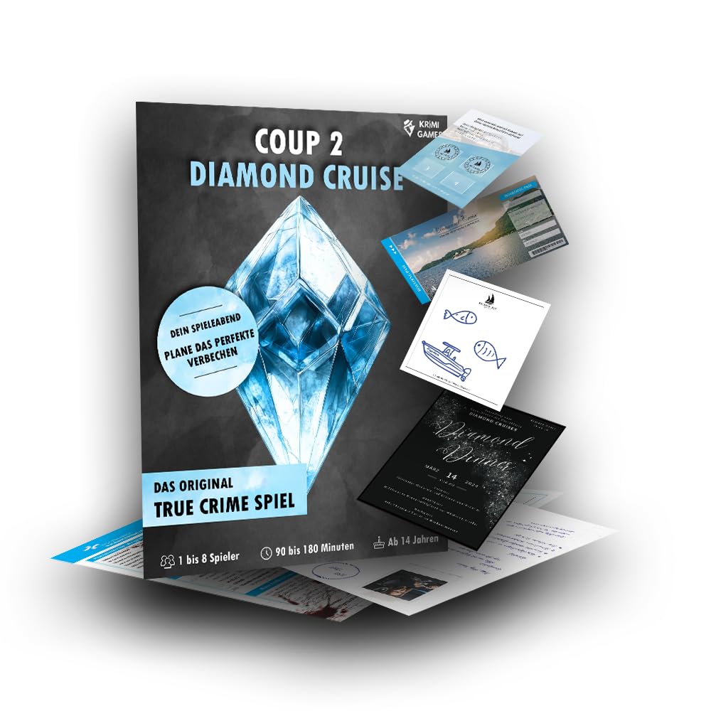 Coup Spiele – Reales Verbrecher-Spiel für zu Hause – Krimi-Spiele für Erwachsene (Coup 2: Diamond Cr