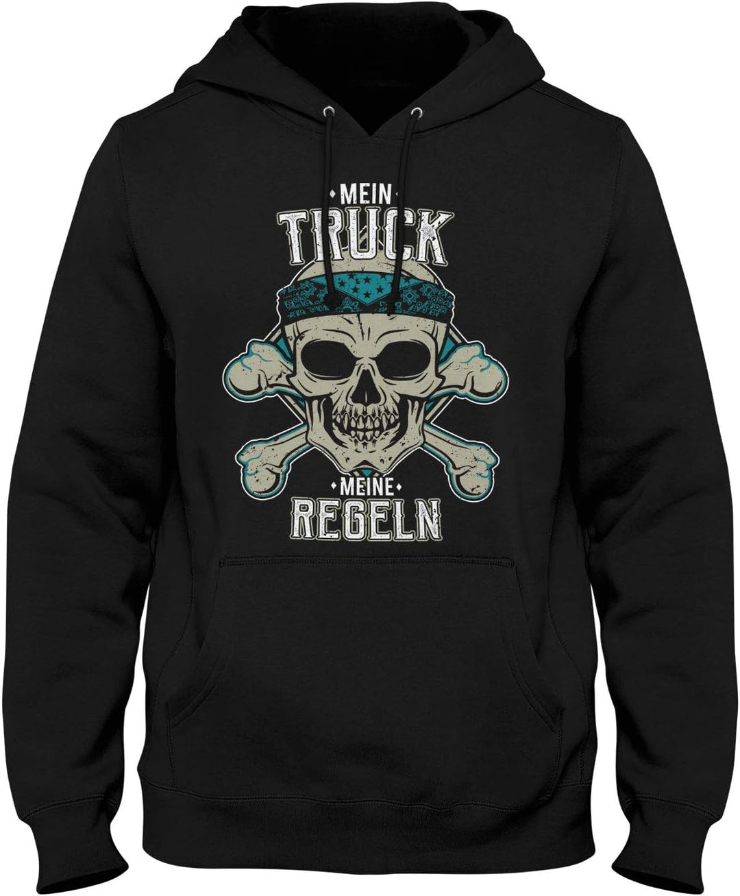 Fashionalarm Herren Kapuzenpullover – Mein Truck – Meine Regeln | Fun Hoodie mit Spruch als lustige