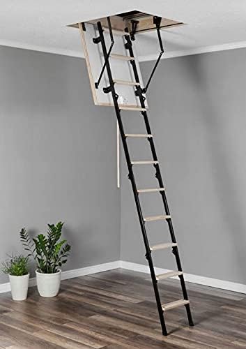Bodentreppe Speichertreppe Gedämmte Dachbodentreppe U=1,22 W/m2K Mini Thermo Metall Raumhöhe 265cm W