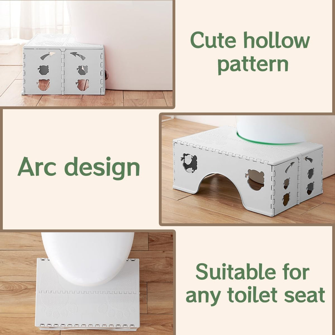 Toilettenhocker Klappbar Erwachsene - Kinder Hocker Badezimmer, WC Hocker Toilette, Klappbarer Toile