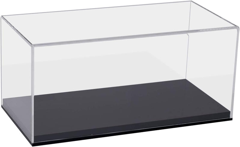 HMF 46803 Acryl Vitrine/Schaukasten für Modellautos, Figuren | 30 x 15 x 14 cm | Transparent 30 cm Q