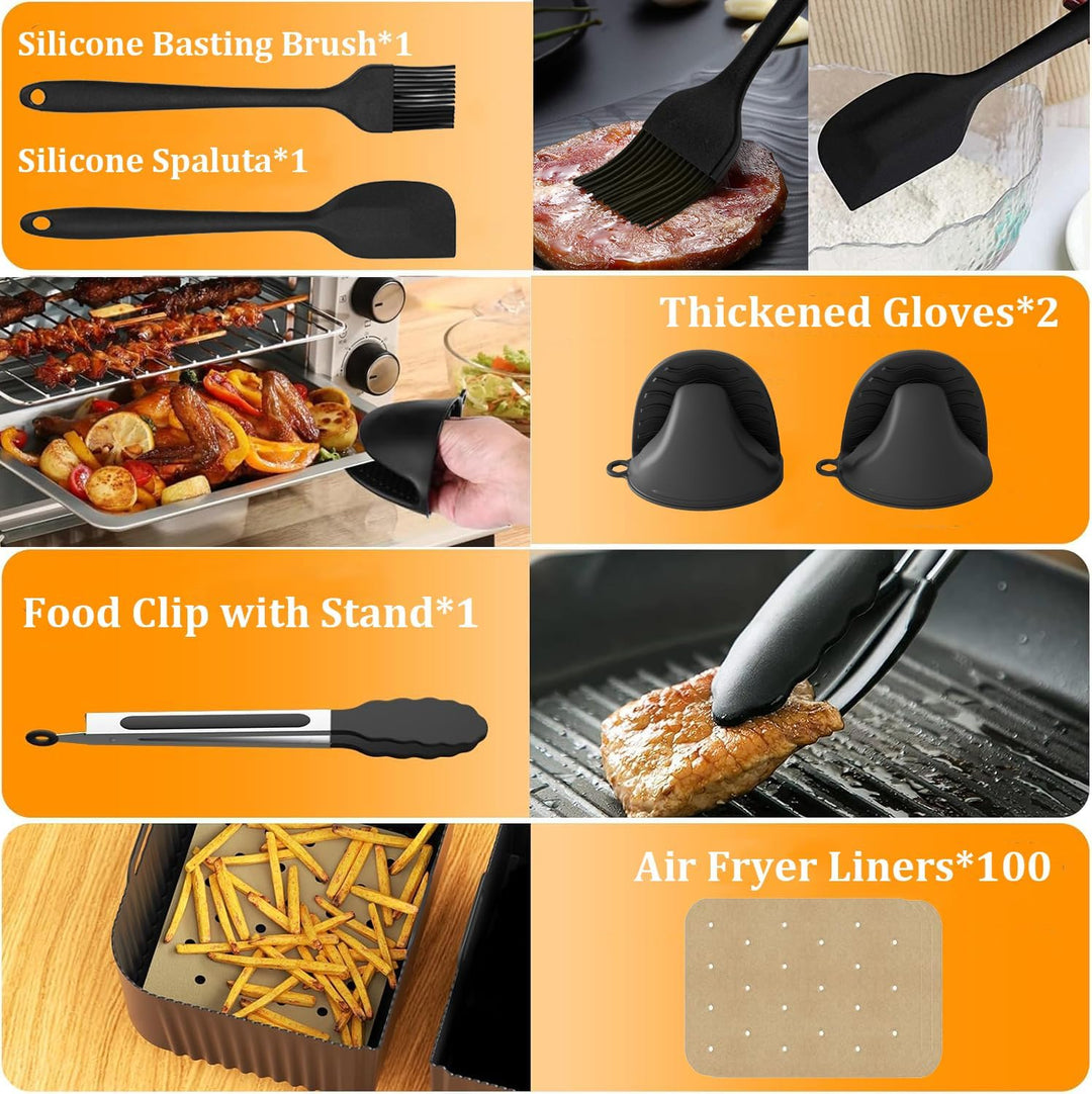 Cosori Heissluftfritteuse Zubehör Airfryer Zubehör für Cosori Heissluftfritteuse 10L Einschliesslich