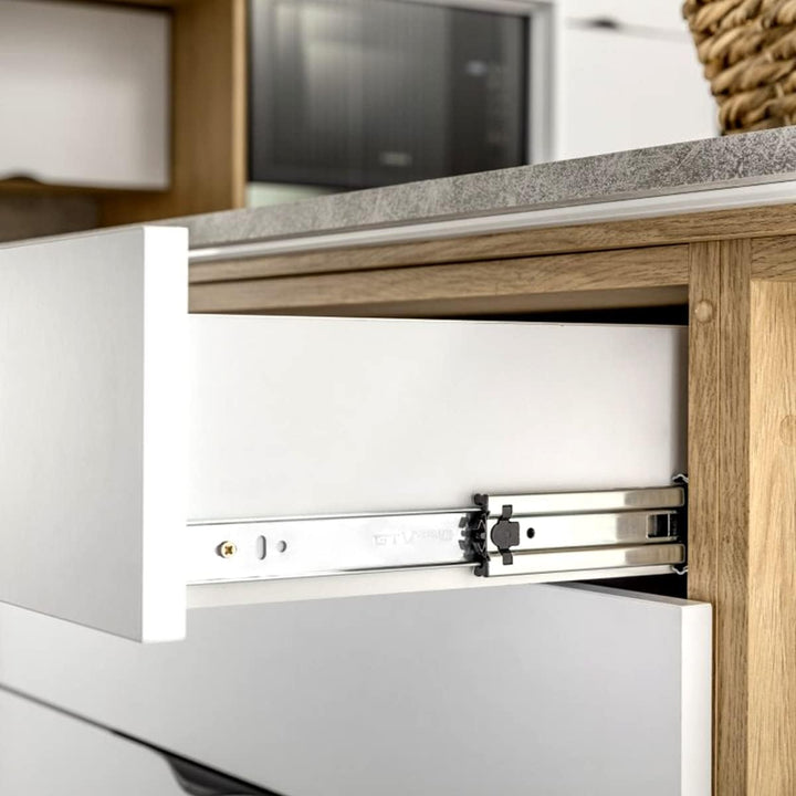 GTV H53 Schubladenschienen Vollauszüge Schubladenauszüge - 53.9 x 1100 mm - 2 mm Starken Verzinkt St