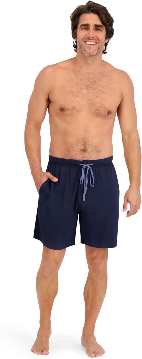 Hanes Herren Shorts (2er Pack) 5XL Blau / Marineblau, 5XL Blau / Marineblau