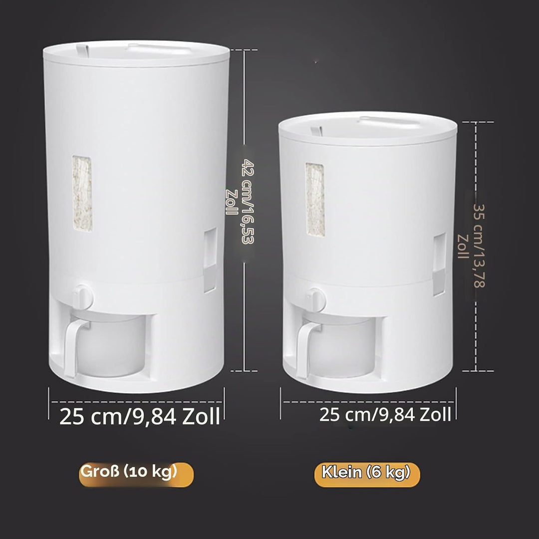 Müslispender - 6KG/10KG Küche Trockenen Lebensmittel Spender Getreide Reis Getreide Lagerung Rotatin