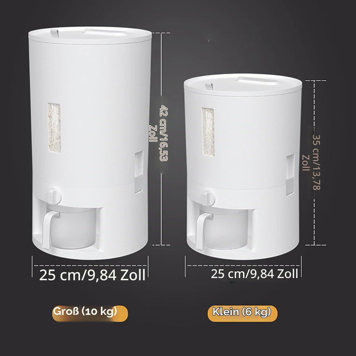 Müslispender - 6KG/10KG Küche Trockenen Lebensmittel Spender Getreide Reis Getreide Lagerung Rotatin