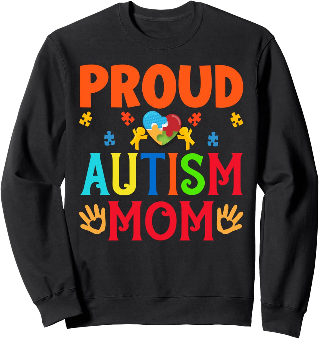 Stolzer Autismus Mutter Bär Mutter Autistisches Bewusstsein Mama Frauen Sweatshirt