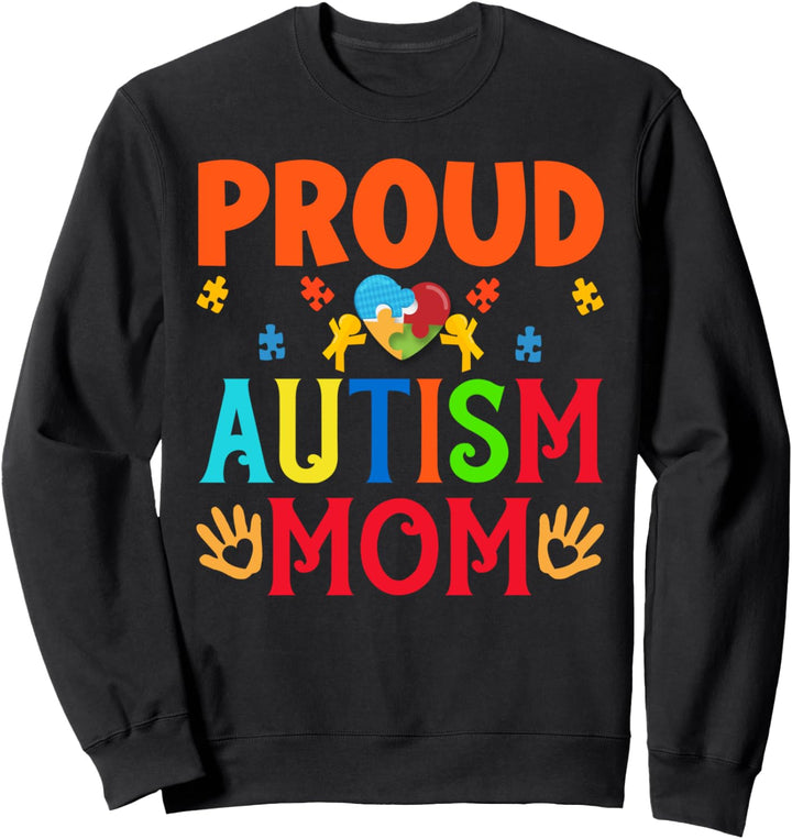 Stolzer Autismus Mutter Bär Mutter Autistisches Bewusstsein Mama Frauen Sweatshirt