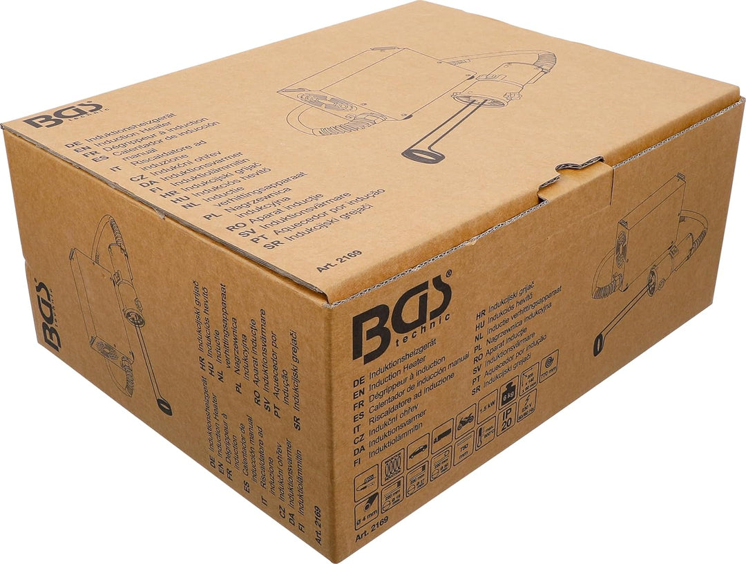 BGS 2169 | 1,5 kW Induktionsheizgerät | Induktions-Erhitzer / Induktionsheizer inkl. 4