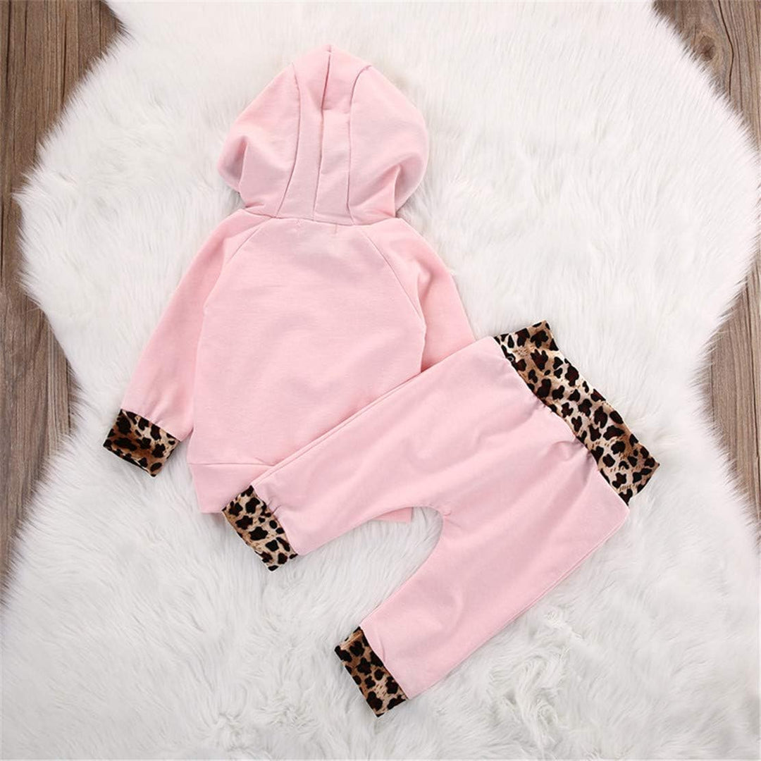 EDOTON Baby Mädchen Outfit 2 Stücke Set Gestreifte Blumen Hoodies mit Tasche Top + Lange Hosen Sweat