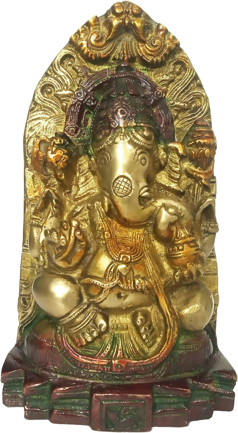 Purpledip Idol Ganesha (Ganapathi oder Vinayaka): Antikes Design, Sammlerstück Siddhi Vinayak (12160