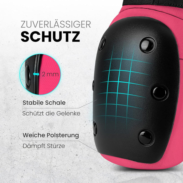 99FLIPS Inliner Schoner Erwachsene und Jugendliche [6er] Schoner Inliner Damen Herren mit Knieschone