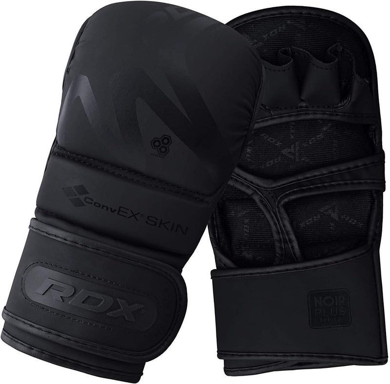 RDX Profi MMA Sparring Handschuhe, Maya Hide Leder, Kampfsport Kickboxen Gepolstert Gloves, Lang Han