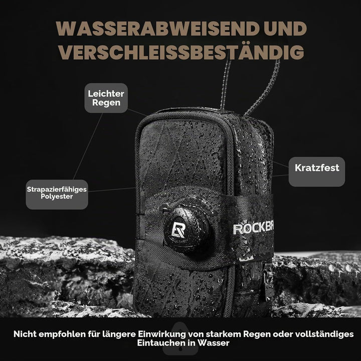 ROCKBROS Fahrrad Satteltaschen Fahrradsatteltasche mit Drehverschluss System, Wasserabweisend und Re