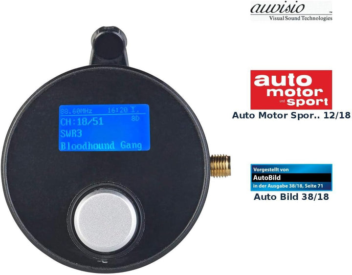 auvisio DAB Autoradio: DAB+/DAB-Empfänger mit FM-Transmitter, AUX-Audioausgang, für Kfz/HiFi (DAB Ra