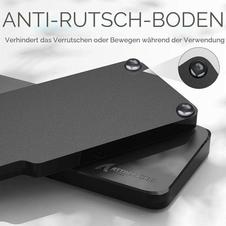 ATTACK SHARK 87 Tasten CNC Acryl-Tastatur-Handgelenkstütze, Transparente Handballenauflage, Für 80%