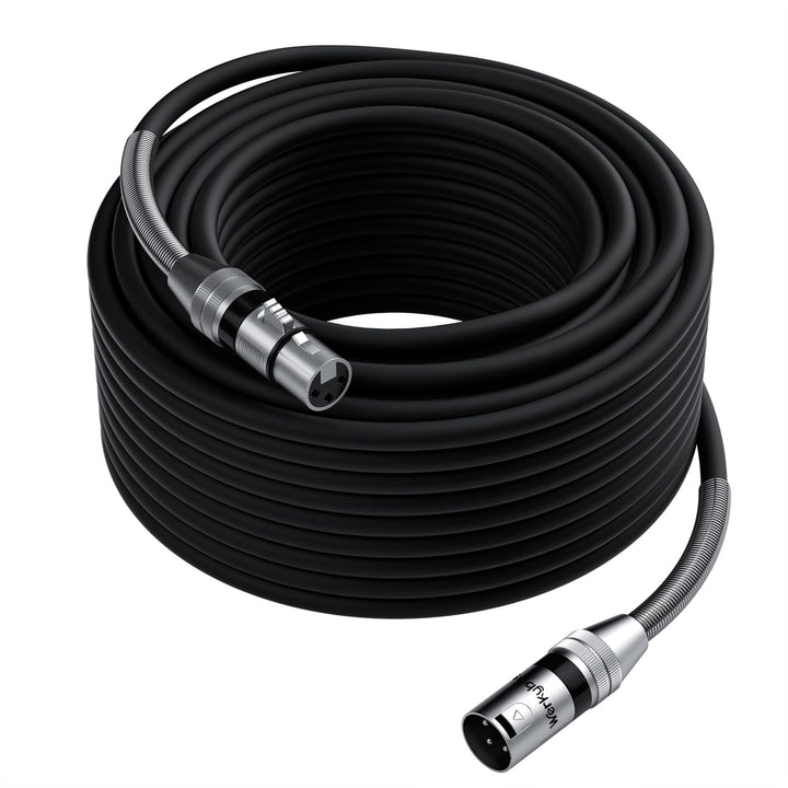3-polig XLR Kabel 50m (1 Stück)，Stecker auf Buchse XLR Adapter, SR-Struktur Symmetrisch Mikrofonkabe